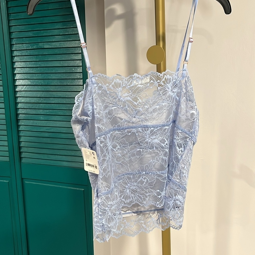 FREE PEOPLE NWT Lacey Essential Cami / Kentucky Blue - M - Picture 6 of 11